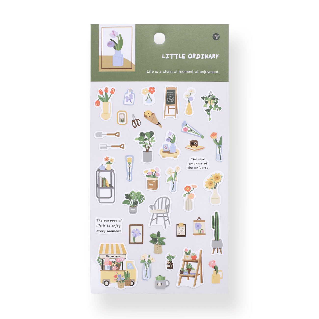 Aesthetic Journal Sticker - Garden Balcony